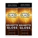 John Frieda Brilliant Brunette Luminous Hair Glaze, Hair Gloss Enhances Rich Color and Boosts Shine for Silky Brunette Hair, Enhances While Mending Damaged Hair Surfaces, 6.5 Oz, Pack of 2 Infinity Warehouse