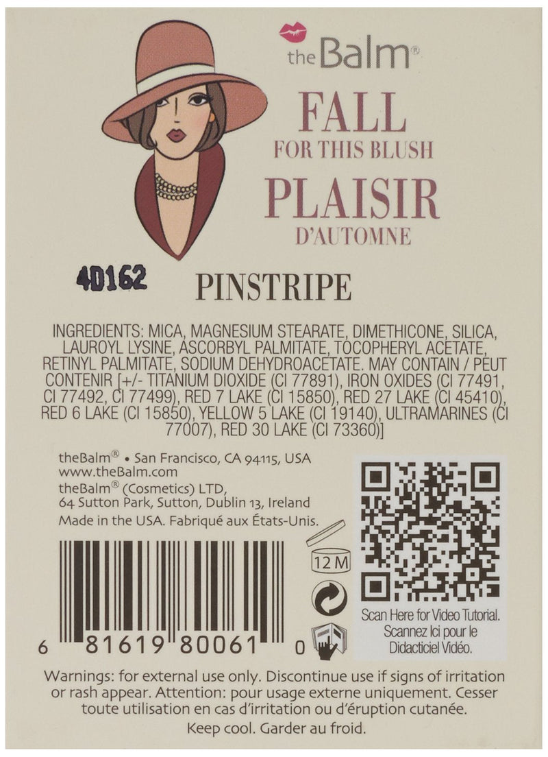 theBalm Instain Make-Up Powder, Pinstripe, 0.23 oz. theBalm