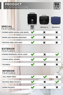 Premium Small Hanging Travel Toiletry Bag for Women and Men, Hygiene Bag, Bathroom and Shower Organizer Kit with Elastic Band Holders for Toiletries, Cosmetics, Makeup, Brushes (Small) BOACAY Store