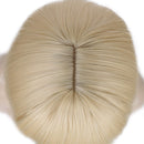 ENTRANCED STYLES Short Blonde Wig 12 Inch Bob Wigs for Women Synthetic Colorful Cosplay Daily Party Blonde Wig with Bangs (