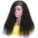UNice Hair U Part Wig Human Hair Curly Wigs for Black Women Brazilian Virgin Hair Half Wigs Glueless Full Head U Shape Clip in Wig 150% Density 22inch UNICE Store