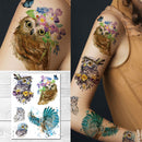 Supperb® Temporary Tattoos - Watercolor Owls Supperb