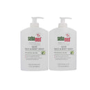 Sebamed Olive Face and Body Wash With Pump for Sensitive Dry and Delicate Skin pH 5.5 Ultra Mild Dermatologist Recommended Cleanser with Olive Oil and Panthenol 13.5 Fluid Ounces (400mL) Pack of 2 SEBAMED
