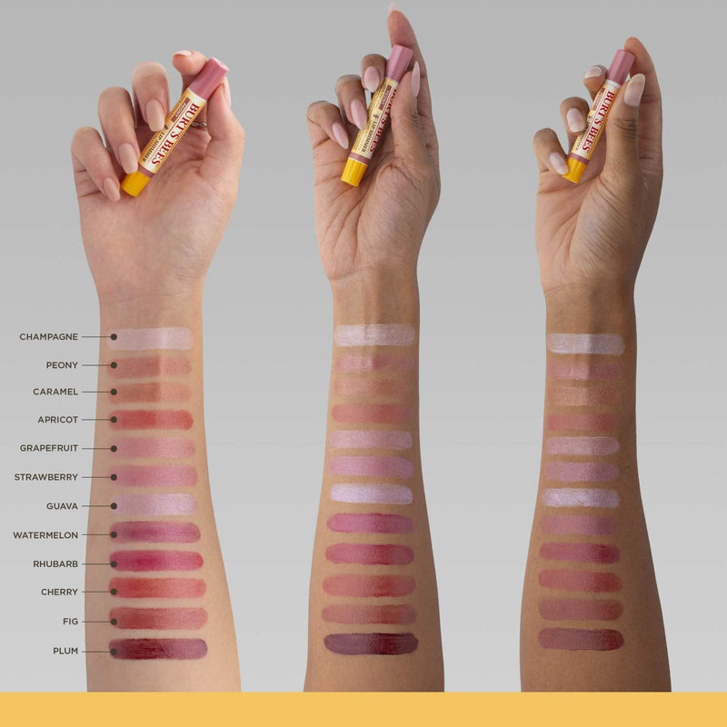 Burt's Bees Lip Balm, Moisturizing Lip Shimmer with Vitamin E & Coconut Oil, 100% Natural, Caramel, 0.09 Ounce (4 Pack) Burt's Bees