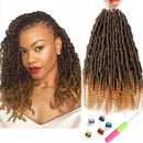 6 Packs Bomb Twist Crochet Hair 14 Inch Spring Twist Crochet Braids Pre-looped Mini Passion Twist Braiding Hair Senegalese Spring Twist Nubian Twist Kinky Curly Synthetic Hair Extensions (T27