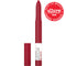 Maybelline New York SuperStay Ink Crayon Matte Long Wear & Lasting Lipstick Makeup, with Built-in Sharpener, 125 Check Yourself, 0.04 Oz Maybelline New York