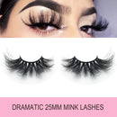 Wholesale 25mm Mink Lashes Mikiwi E02-5, Real Mink EyeLashes, Thick HandMade Full Strip Lashes, Crueltyl Free Fluffy Lash, Dramatic 3D Mink Lashes Bulk Pack-5 mikiwi