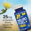 NATURAL STACKS NeuroFuel Nootropic with Zembrin - Doctor Developed Memory & Focus Supplement - Kanna Extract Sceletium Tortuosum - Nootropic Brain Supplement for Focus - 60 Zembrin Capsules Infinity Warehouse