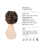 Yamel Messy Bun Scrunchie Chignon Hairpiece Updo Curly Bun Extension Combs in Messy Bun Hair Piece for Women Yamel