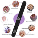 Beetles 10 PCS Professional Nail File Set, Double Sided Emery Board 100/180 Grit Nail Files Manicure Tools Kit for Home and Salon Use ,Acrylic False Nails beetles Gel Polish