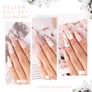 Gellen Gel Nail Polish Kit- Gentle Nudes Series Nude Neutrals 6 Colors, Warm Pastels Beige Pink Soak Off Gel Polish Set GELLEN