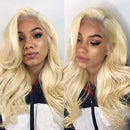 Aopusi 613 Honey Blonde Bundles with Closure 100% Brazilian Virgin Body Wave Human Hair 3 Bundles with 4×4 Lace Closure Remy Hair Weaves 150% Density Free Part Platinum Blonde Closure(14 16 18+12，613) Aopusi
