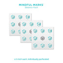 LumenKind, Mindful Marks (Teal) 31 Tiny Temp Tattoo Mindfulness Stickers - Wearable Reminders for your Intentions. Choose your Focus - Set your Intention - Renew your Commitment LUMENKIND
