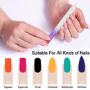 EAONE 20 Pieces Glass Nail File, Crystal Nail File Double Sided Etched Filing Surface Finger Nail Files, Professional Mix Gradients Colors Manicure Nail Care, 10 Color,Bulk Gift Mothers Day Gifts EAONE