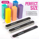 Nail Files And Buffers, Teenitor 16PCS Professional Nail Manicure Tool For Acrylic Nails, 100/180 and 120/240 Grits Emery Boards 120 Grits Nail Buffer Block For Shaping and Buffing Nails Teenitor