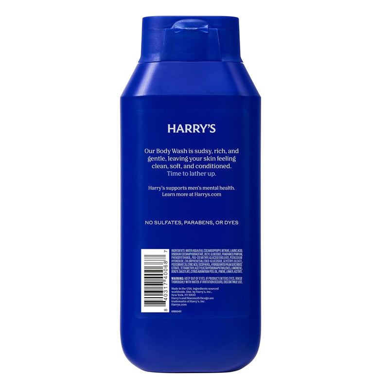 Harry's Men's Body Wash - Stone - (3 Pack) 18 fl oz - Shower Gel for Men - No Parabens, Sulfates, or Dyes Infinity Warehouse