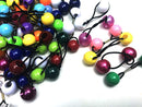 Cripsy Collection Girls Twinbead Multi Cute Design Ponytail Elastics Pack Of 3 (BT53) Cripsy Collection