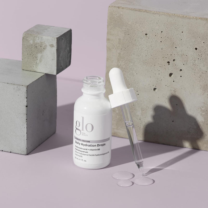 Glo Skin Beauty Daily Hydration Drops - Hyaluronic Acid & Vitamin B5 Hydrating Face Serum Infinity Warehouse