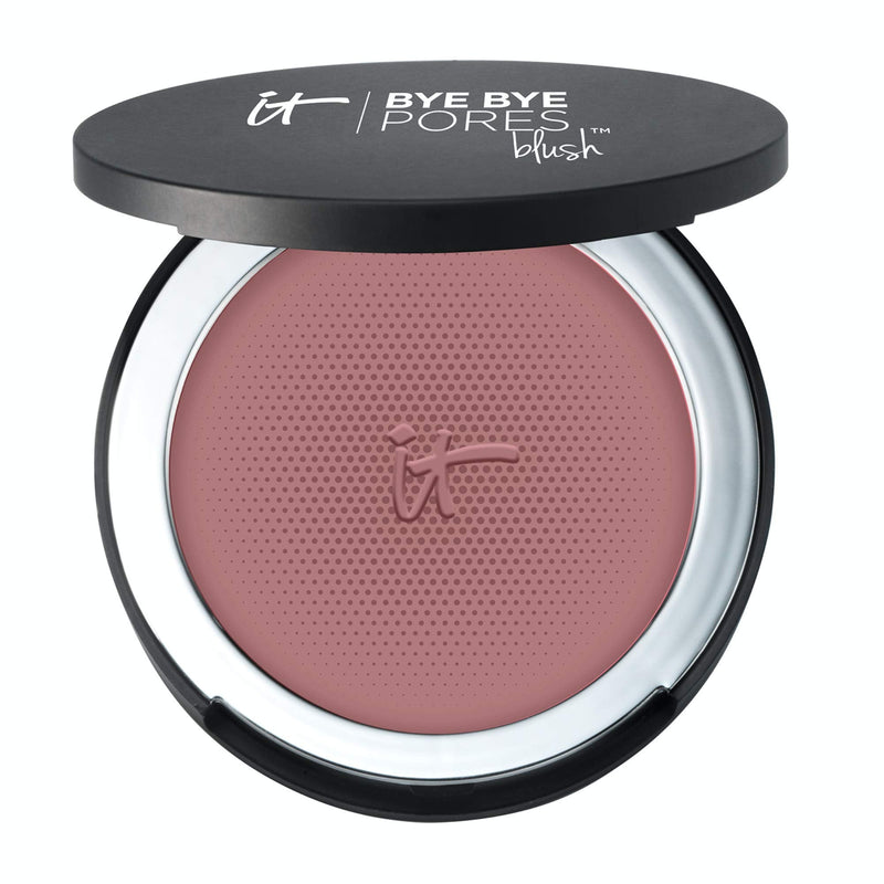 IT Cosmetics Bye Bye Pores Blush, Carefree - Sheer, Buildable Color - Diffuses the Look of Pores & Imperfections - With Silk, Hydrolyzed Collagen, Peptides & Antioxidants - 0.192 oz It Cosmetics