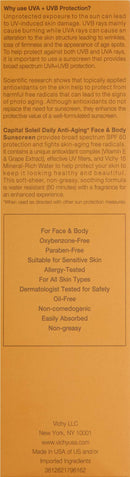 Vichy Capital Soleil Body & Face Sunscreen Lotion, Daily Anti Aging Sunblock with Broad Spectrum SPF 60, Dermatologist Recommended, Oxybenzone-Free, 5 fl. oz. Vichy