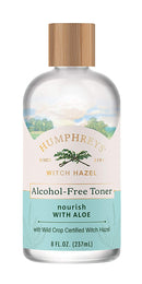 Humphreys Nourish Witch Hazel + Aloe Alcohol-Free Toner, Clear, 8 Oz Humphreys