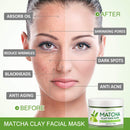 SHVYOG Matcha Green Tea Face Mask, Antioxidant Detox Face Mask with Volcanic Mud, Deep Cleansing & Moisturizing & Hydrating Facial Mud Mask for Acne, Blackheads, Pores, Wrinkles SHVYOG Store