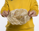 Messy Bun Hair Piece Scrunchy Updo Hair Pieces for Women Fluffy Wavy Hair Bun Scrunchies Donut Hairpiece Synthetic Chignons With Elastic Rubber Band Bleach Blonde-Thicker 1 pc Benehair Store