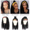 Beauty Forever Headband Human Hair Wig Water Wave Glueless Human Hair Wigs With Pre-attached Scarf Non Lace Front Wigs for women Natural Color 150% Density 24 Inch Beauty Forever Store
