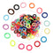 SYGY 200PCS Baby Hair Ties for Girls, Cotton Toddler Hair Ties, Small Hair Ties Seamless Hair Bands, Elastic Cute Hair Accessories, Multicolor Ponytail Holder for Infants Kids SYGY