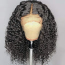 UNice Hair Curly Lace Front Human Hair Wigs for Black Women 150% Density Unprocessed Brazilian Virgin Hair 13x4 Lace Frontal Wig with Baby Hair for Women Natural Black Color (14 Inch) UNICE Store