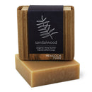 Moisturizing Organic Shea Butter Bar Soap | Naturally Nourishes Skin with Coconut Oil & Olive Oil | Handcrafted in USA (Sandalwood, 1 Bar) Hemlock Park