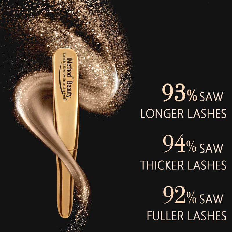 iMethod Lash Serum - iMethodLash Lash Growth Serum, Eyelash Serum, Lash Boost, Eyelash Serum to Grow Lashes, Paraben-free and Cruelty-free, 4ML for 4 Month Supply, One Lash Growth Cycles iMethod