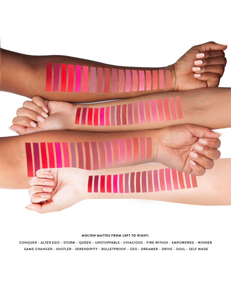 Natasha Moor Water-Resistant Molten Matte Liquid Lipstick - Lip Stain for Matte Lip, Long lasting up to 12 hours Smudge proof with Matte Finish, Moisturizing & Hydrating Formula with Vitamin E | Blend of Mauve & Brown (Hustler) NATASHA MOOR