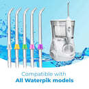 Flosser Replacement Tips for Waterpik Water Flosser , Reach Flosser Refill Heads Replacement Heads for Waterpik, Compatible with Waterpik Oral Irrigator & Dental Flosser, Orthodontic Tips FORTIVO