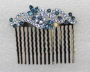 Faship Gorgeous Navy Blue Floral Hair Comb Faship