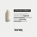 Toniiq Ultra Concentrated 500mg Spermidine Supplements for Men and Women - Non-Synthetic Spermidine Standardized to No Less Than 1% - 5mg per Serving Rice Germ Extract Infinity Warehouse