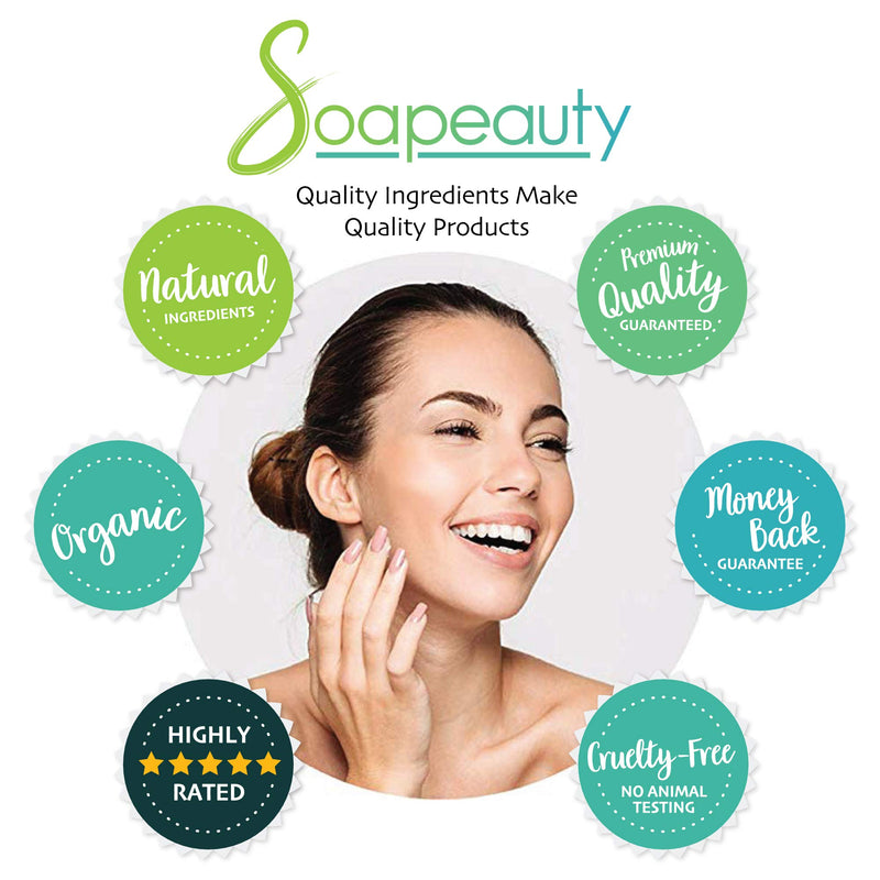 SODIUM LACTATE for Soap Making & Lotions | Organic 60% USP Pure Natural Preservative | Harder Bar of Soap, Bigger Yield, Faster Cure Time, Provides Moisture | Sizes 2 OZ to 1 GALLON | 32 OZ Soapeauty