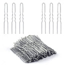 U Shaped Hair Pins,IKOCO 80pcs Hair Pins for Buns,Silver,2.4 inch IKOCO