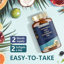 Urolithin A Supplement 1000mg with NAD+,CoQ10,Resveratrol,PQQ Supplement for Men Women 120 Softgels for Muscle Energy Antioxidants High Bioavailability Infinity Warehouse