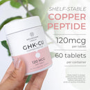 Neurogan Copper Peptide Tablets, 120 MCG/Tablet, 7200 MCG Total, 60ct Infinity Warehouse