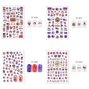 400+ Pieces 4th of July Nail Stickers, American Flag Patriotic Independence Day Nail Art Sticker False Nail Design Self-Adhesive Nail Decals Manicure Nail Tip Decoration for Fourth of July Conpru