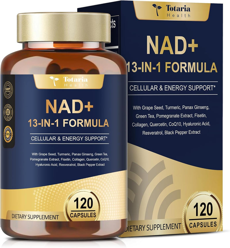NAD Supplement for Women Men with nicotinamide riboside resveratrol,Quercetin, Betaine Boost NAD+ Levels NAD Plus Supplement for Anti Aging, Energy, Immune, Focus 120 Capsules Infinity Warehouse