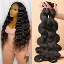 Brazilian Virgin Body Wave Human Hair Bundles Ayisha Hair 3 Bundles Body Wave Human Hair 100% Unprocessed Human Hair Weave Body Wave Extension Bundles Natural Color Body Wave 3 Bundles for Black Women Ayisha