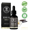 Vanilla Beard Oil (Large 2 oz.) - 100% Natural Beard Conditioner with Organic Tea Tree, Argan, and Jojoba Oil with Vanilla Scent - Softens, Smooths, and Strengthens Beard Growth by Striking Viking Striking Viking Store