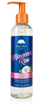 Tree Hut Bare Moroccan Rose Moisturizing Shave Oil, 7.7 fl oz, Gel-to-Oil Formula, Ultra Hydrating Barrier for a Close, Smooth Shave, For All Skin Types Tree Hut