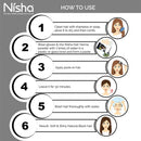 Nisha Natural Henna Based Hair Color (Natural Black) 10GM Pack of 10 Nisha