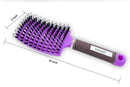 Zabolight Premium Vent Boar Bristle Hair Brush Vented Detangling Oversize Hair Brush for Thick Long Curly Hair, Curved Fast Blow Drying Brush for Women & Men (Purple) Zabolight