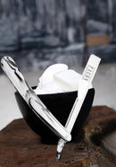100 BLADES + Facón Professional Marble Straight Edge Barber Razor - Salon Quality Cut Throat Shavette FACON