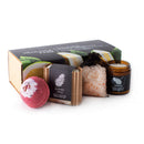 Artisanal Spa Collection | Apothecary Candle, Shea Butter Soap, Bath Bomb, Mineral Salt Bath Soak | Handcrafted with Organic Ingredients (Pomelo Citrus) Hemlock Park