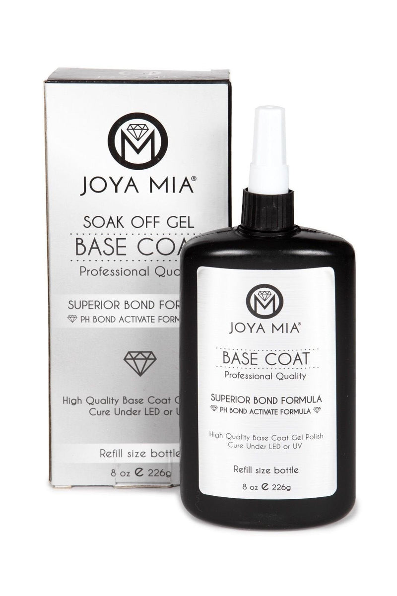 Top Coat And Base Coat For Acrylic Or Gel Nails By JOYA MIA Professional Gloss Top And Base Coat Gel Nail Polish Long Lasting Soak Off No Cleaners Needed (15ml, Top Coat) JOYA MIA